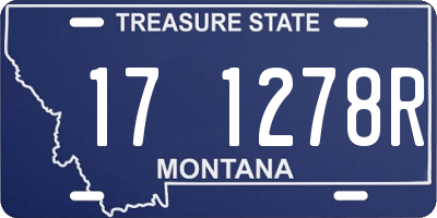 MT license plate 171278R