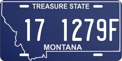 MT license plate 171279F