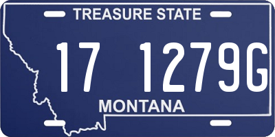 MT license plate 171279G