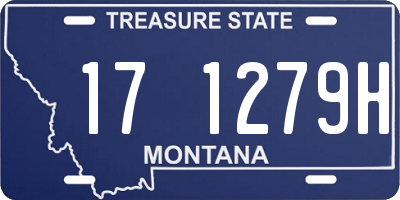 MT license plate 171279H