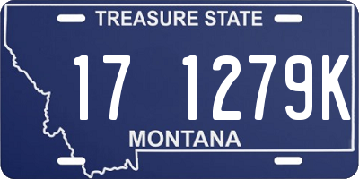 MT license plate 171279K