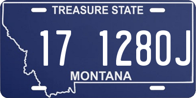 MT license plate 171280J