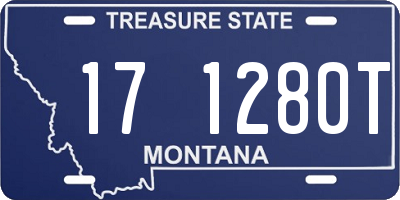 MT license plate 171280T