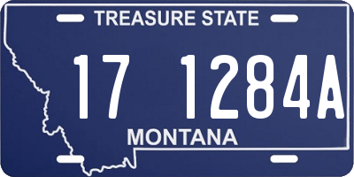 MT license plate 171284A