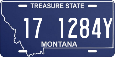 MT license plate 171284Y