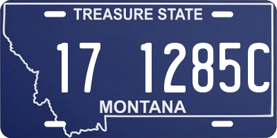 MT license plate 171285C