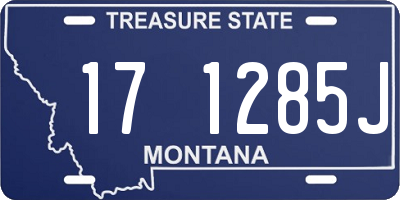 MT license plate 171285J