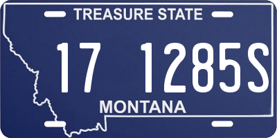 MT license plate 171285S