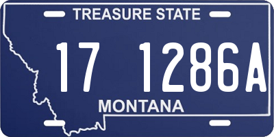 MT license plate 171286A