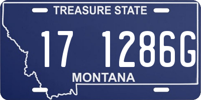 MT license plate 171286G