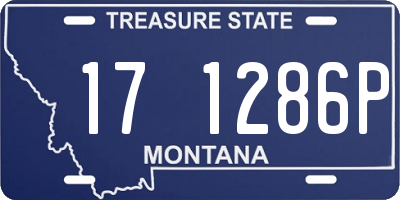 MT license plate 171286P