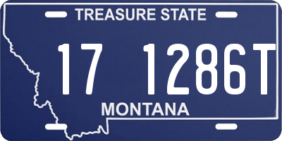 MT license plate 171286T