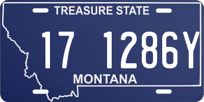MT license plate 171286Y