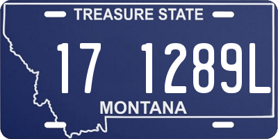 MT license plate 171289L