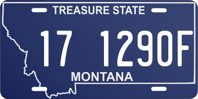 MT license plate 171290F
