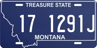 MT license plate 171291J
