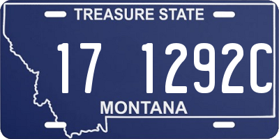 MT license plate 171292C