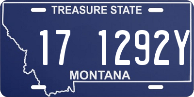 MT license plate 171292Y
