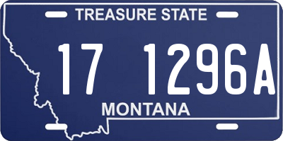 MT license plate 171296A