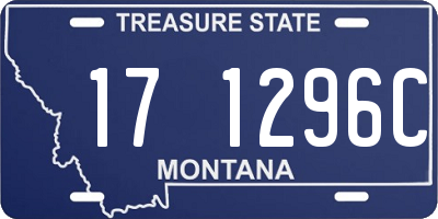 MT license plate 171296C