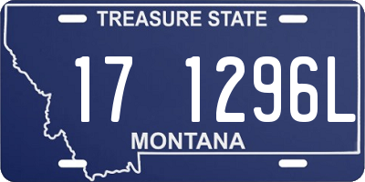 MT license plate 171296L