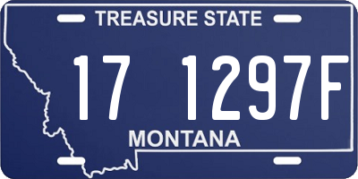 MT license plate 171297F