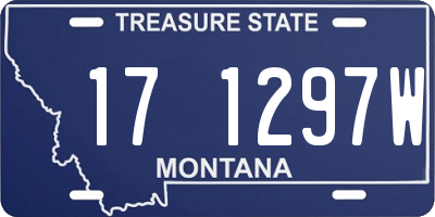 MT license plate 171297W