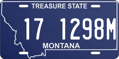 MT license plate 171298M