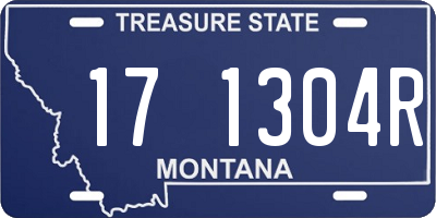 MT license plate 171304R