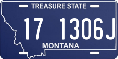 MT license plate 171306J