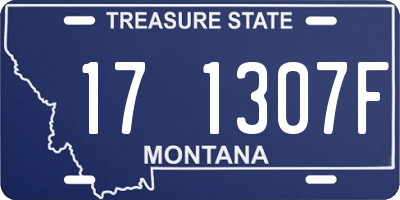 MT license plate 171307F