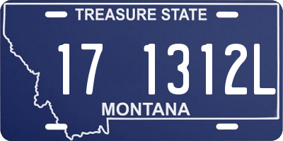 MT license plate 171312L