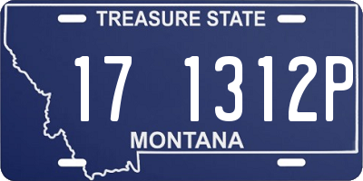 MT license plate 171312P