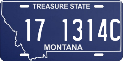 MT license plate 171314C