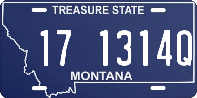 MT license plate 171314Q