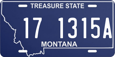 MT license plate 171315A