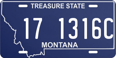MT license plate 171316C
