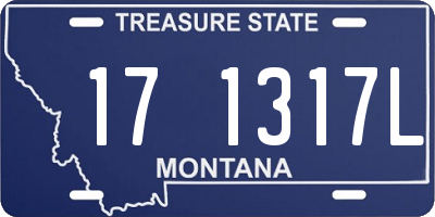 MT license plate 171317L