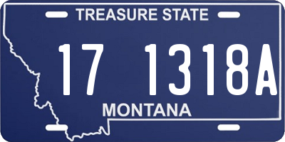 MT license plate 171318A