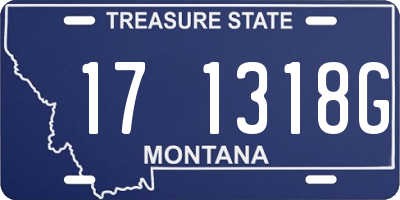MT license plate 171318G