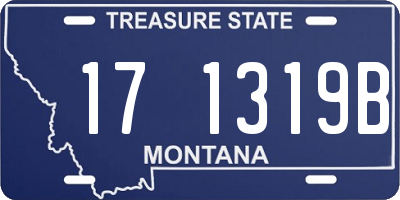 MT license plate 171319B