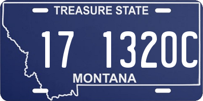 MT license plate 171320C