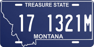 MT license plate 171321M