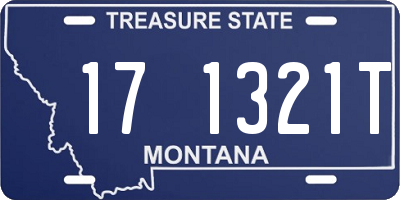MT license plate 171321T