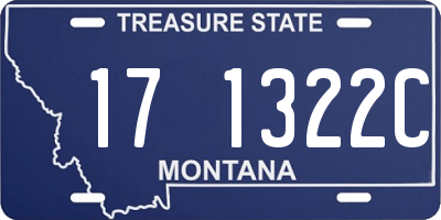 MT license plate 171322C