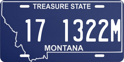 MT license plate 171322M