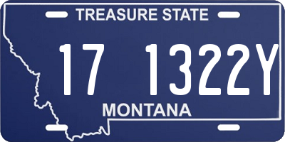 MT license plate 171322Y