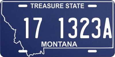 MT license plate 171323A