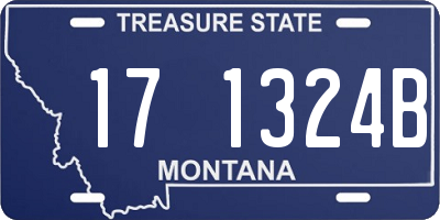 MT license plate 171324B
