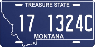 MT license plate 171324C